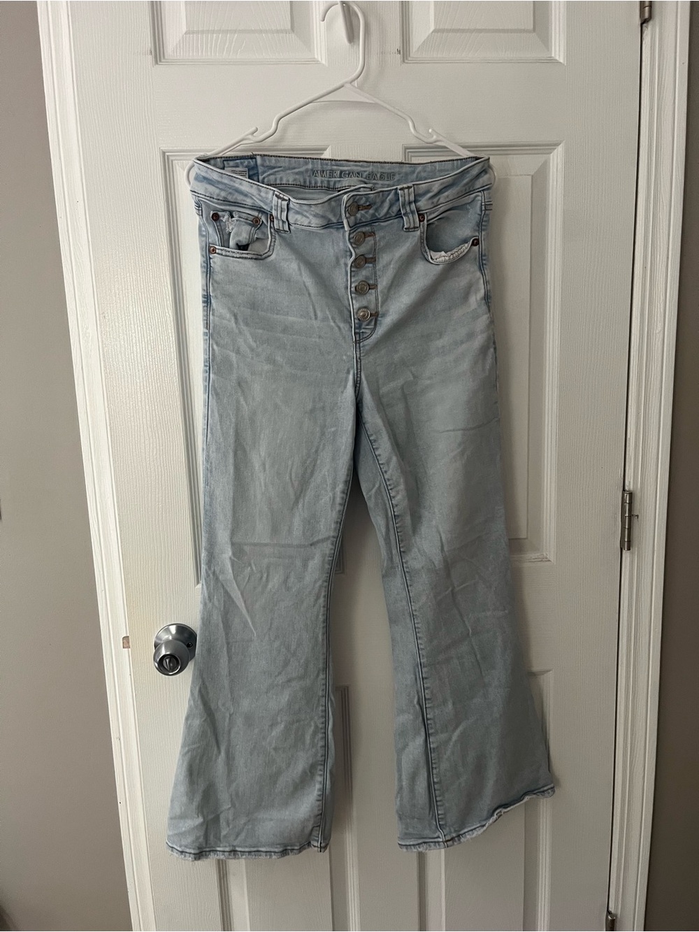 American Eagle Outfitters Light Blue Denim Flare Jeans